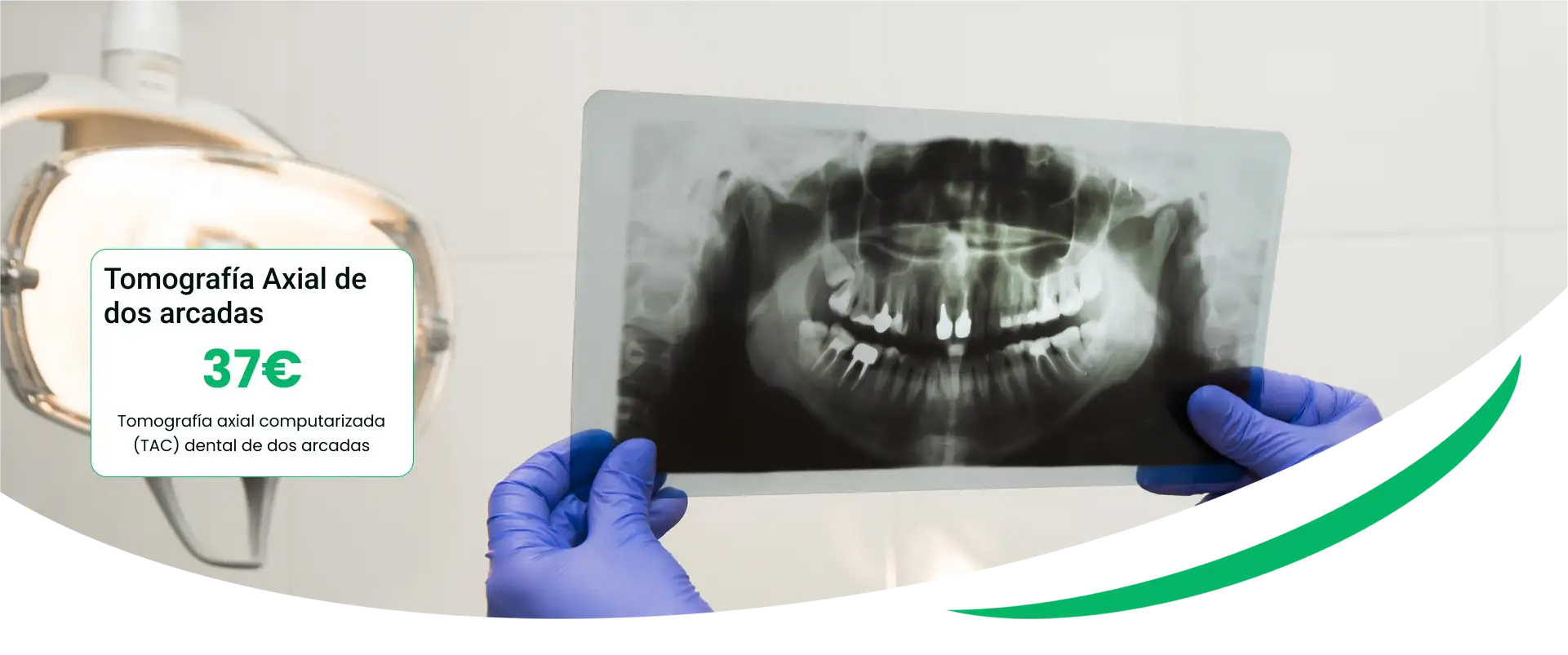 imagen de Tomografia axial de 2 arcadas